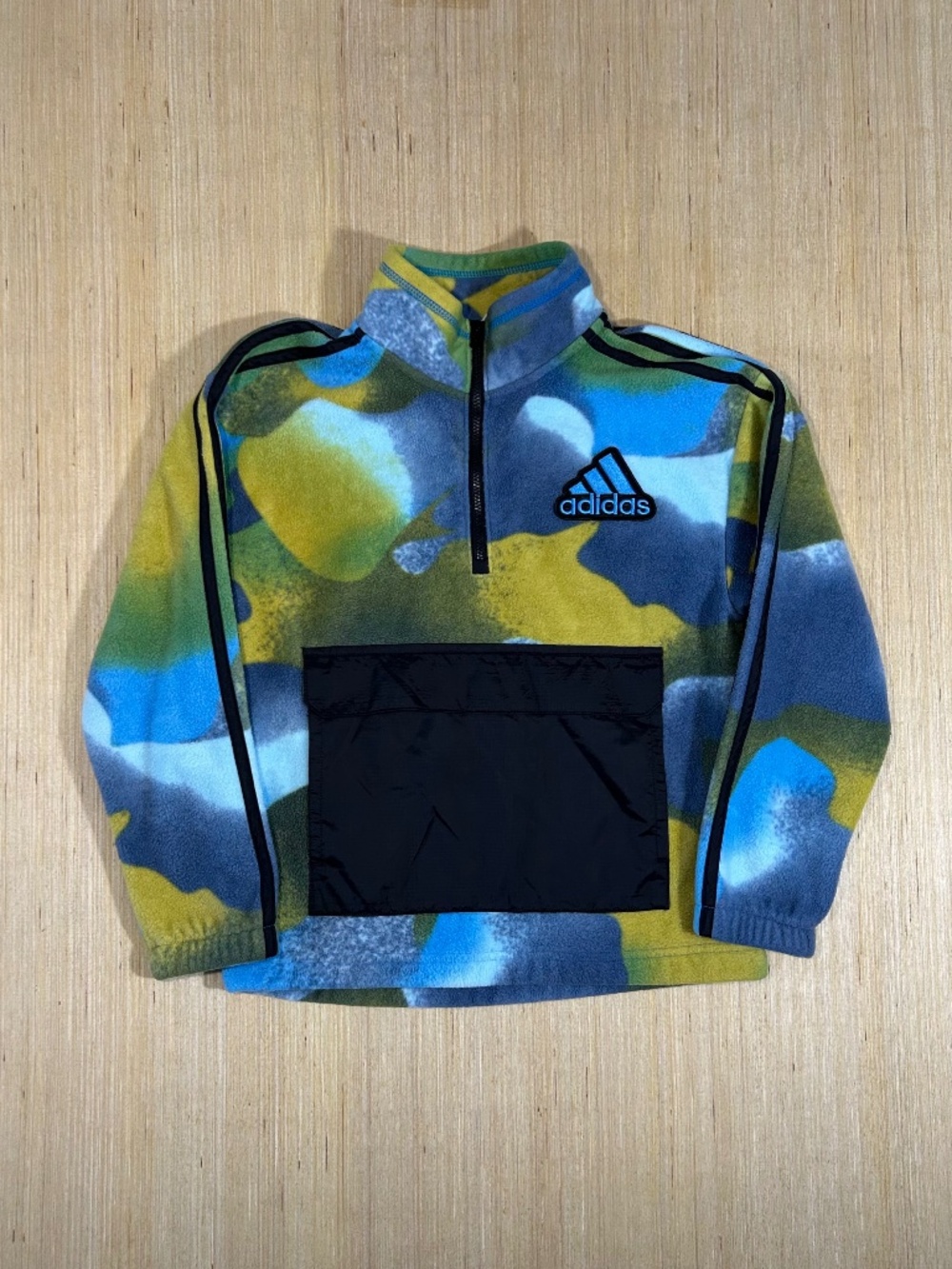 Adidas boys' cozy fleece quarter-zip pullover sweatshirt Multi- Color Size S (8)